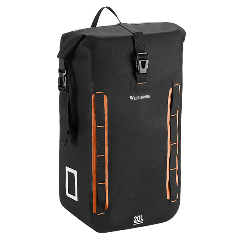 WEST BIKING YP0707313 20L Bicycle Reflective Rear Rack Bag TPU Waterproof Bike Seat Tail Pannier Pack WEST BIKING YP0707313 20L Bicycle Reflective Rear Rack Bag TPU Waterproof Bike Seat Tail Pannier Pack